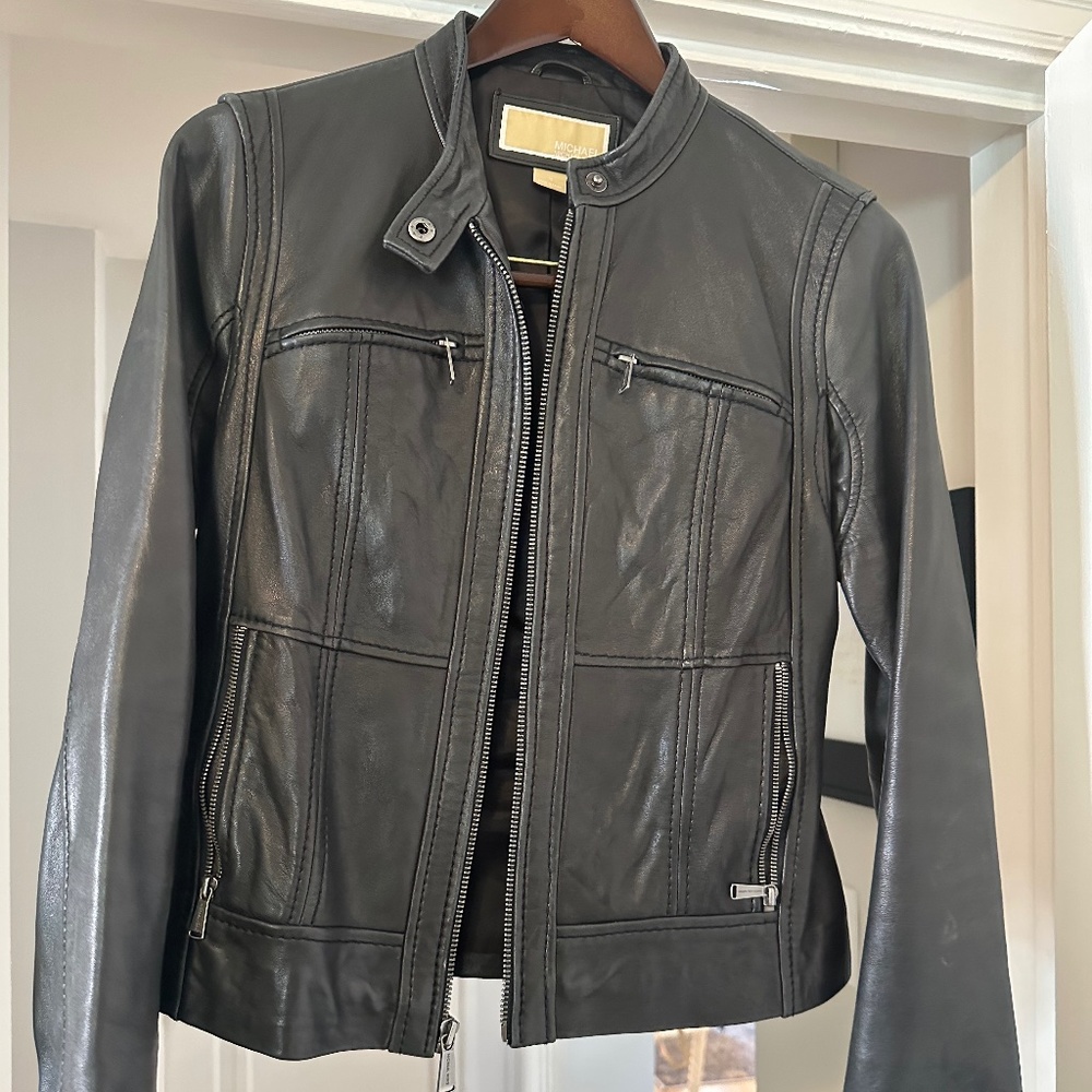 Genuine Leather Moto Jacket